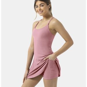 Halara In My Feels Dress Medium Blush